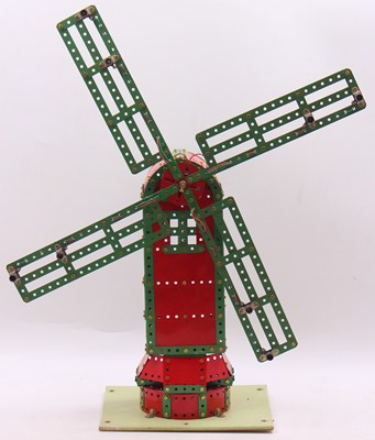 Lot 610 - Meccano made up model of a windmill, built...