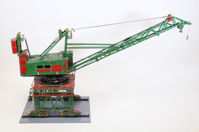 Lot 588 - Large made up Meccano model of a dock crane,...