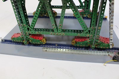 Lot 588 - Large made up Meccano model of a dock crane,...