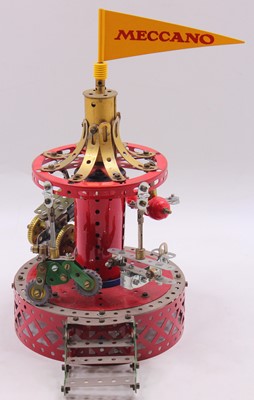 Lot 596 - Meccano made up model of a hand-operated...