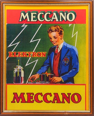 Lot 655 - Reproduction Meccano Electron framed...