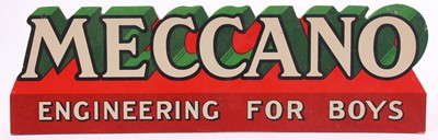 Lot 621 - Meccano Engineering for boys card shop display...