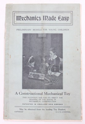 Lot 628 - Mechanics Made Easy early Meccano advertising...