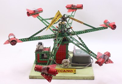 Lot 595 - Meccano made up model of a fairground ride...
