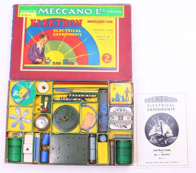 Lot 651 - Meccano Elektron no.2 set, housed in the later...