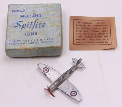 Lot 1217 - Dinky Meccano Spitfire Fund Boxed silver Dinky...