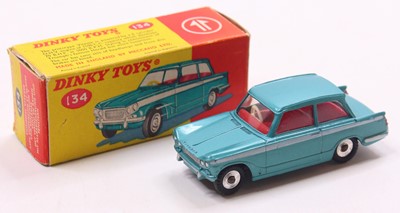 Lot 1031 - Dinky Toys, 134 Triumph Vitesse in aqua blue,...