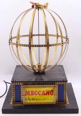 Lot 611 - Meccano made up model of a rotation globe with...
