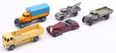 Lot 1265 - Dinky Toys group of 5 loose and playworn...