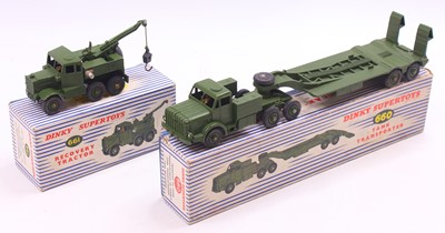Lot 1318 - Dinky Toys group of 2 military diecasts to...