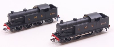 Lot 248 - Two Hornby Dublo LMS 0-6-2 EDL7 tank locos, in...