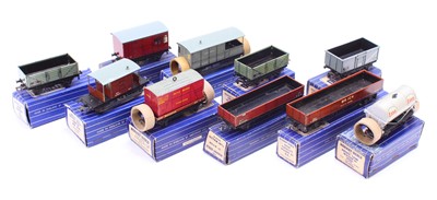 Lot 293 - 10 Hornby Dublo 3 rail BR wagons, all housed...