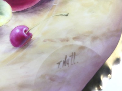 Lot 2082 - A Royal Worcester porcelain cabinet plate,...