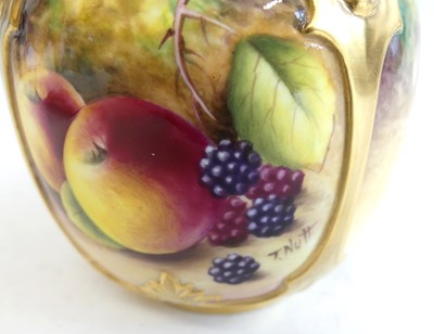 Lot 2081 - A Royal Worcester porcelain pot pourri jar and...