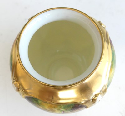 Lot 2081 - A Royal Worcester porcelain pot pourri jar and...