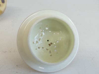 Lot 2081 - A Royal Worcester porcelain pot pourri jar and...