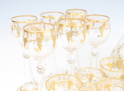 Lot 2083 - A suite of glassware, early 20th century,...