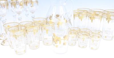 Lot 2083 - A suite of glassware, early 20th century,...