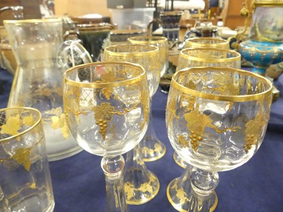 Lot 2083 - A suite of glassware, early 20th century,...