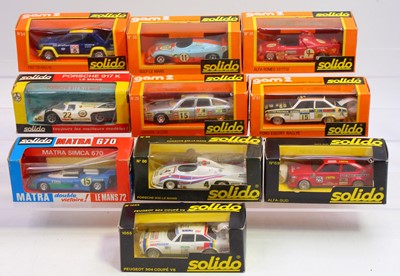 Lot 1542 - Collection on 10 various boxed Solido 1/43rd...