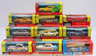 Lot 1543 - Collection on 10 various boxed Solido 1/43rd...