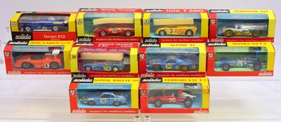 Lot 1545 - Collection on 10 various boxed Solido 1/43rd...