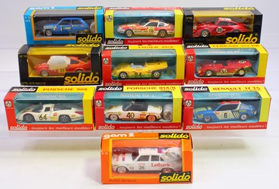 Lot 1546 - Collection on 10 various boxed Solido 1/43rd...