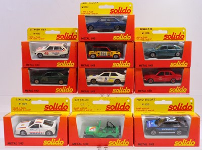 Lot 1531 - Collection on 10 various boxed Solido 1/43rd...