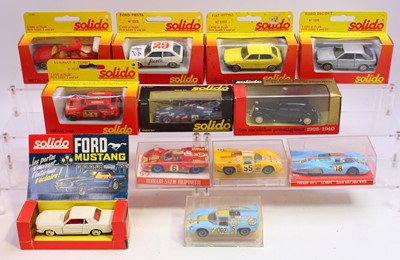 Lot 1547 - Collection of 12 various boxed Solido 1/43rd...