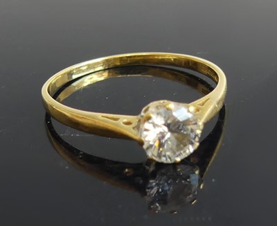 Lot 2288 - An 18ct yellow and white gold diamond...