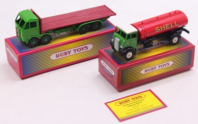 Lot 1885 - Ruby Toys group of 2 haulage diecasts to...