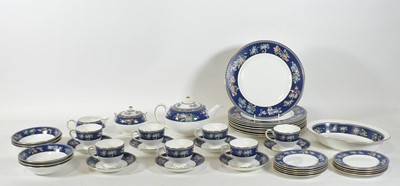 Lot 77 - A collection of Wedgwood Blue Siam pattern...