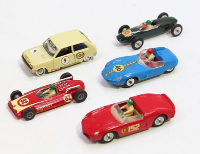 Lot 1524 - Collection of 5 loose Solido racing cars, all...