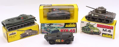 Lot 1532 - Solido Boxed Military Vehicle Group, 4...