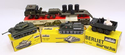 Lot 1538 - Solido Boxed Military Vehicle Group, 4...