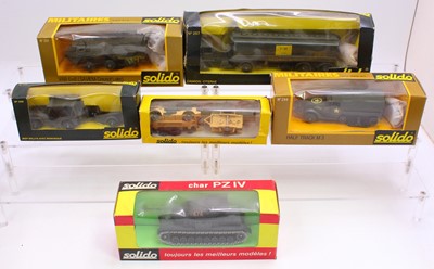 Lot 1527 - Solido boxed Military Vehicle Group, 6...