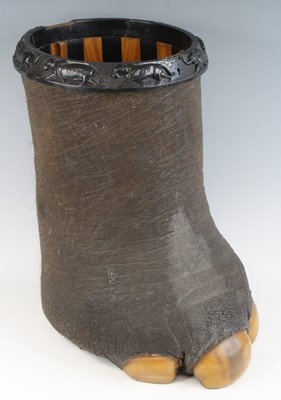 Lot 937 - A late 19th century taxidermy Elephant...