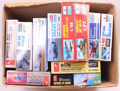 Lot 699 - One box containing Esci, Ertl, Hobby Boss, and...