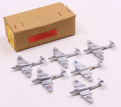 Lot 1191 - Dinky Toys aircraft, trade box of 6 No.732/70E...