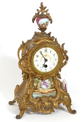 Lot 25 - An early 20th century Rococo style gilt metal...