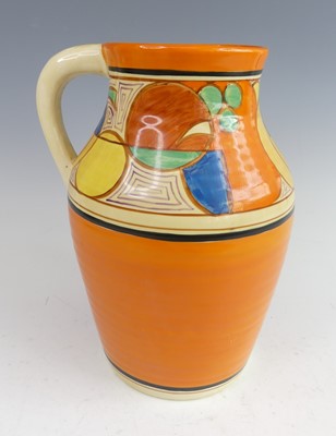 Lot A large Clarice Cliff Melon single handled...
