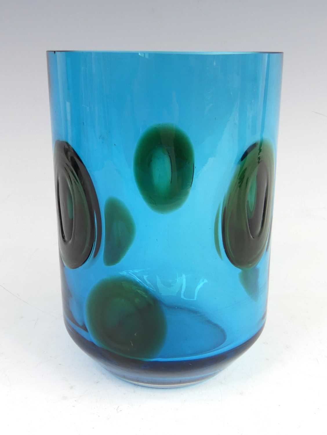 Lot 77 - A 1960s Whitefriars 'Kingfisher' blue and...