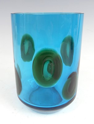 Lot 77 - A 1960s Whitefriars 'Kingfisher' blue and...