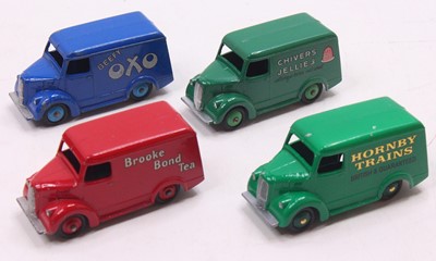 Lot 1435 - Dinky Toys group of 4 loose Trojan vans to...