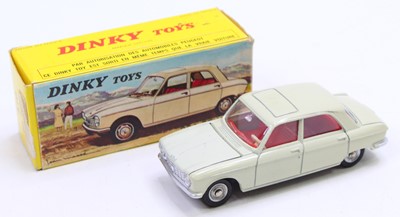 Lot 1119 - French Dinky Toys, 510 Peugeot 204, pale ivory...