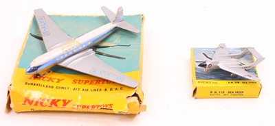 Lot 1230 - Nicky Toys (Dinky) group of 2 Aircraft...