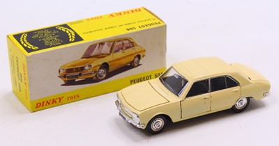 Lot 1185 - Spanish Dinky No.1415 Peugeot 504 - cream body,...