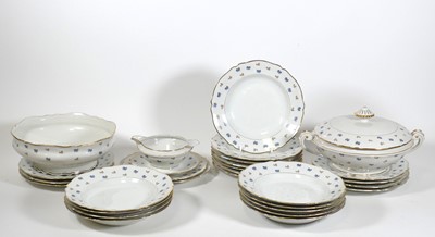 Lot 30 - A Limoges part dinner service, of shaped...
