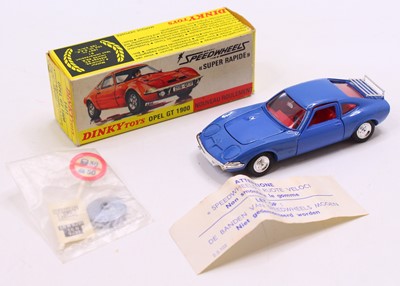 Lot 1130 - French Dinky Toys No.1421 Opel GT 1900 in blue...