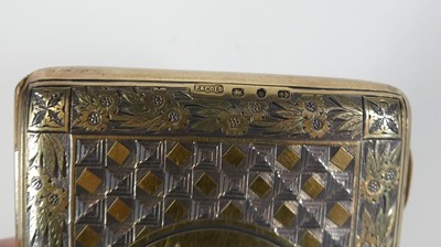 Lot 206 - A Victorian silver gilt pocket notebook, of...